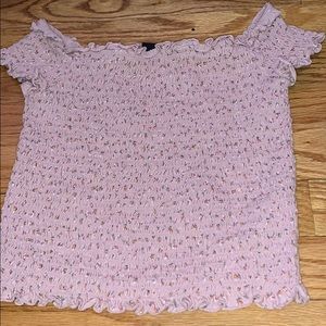 American eagle off the shoulder crop top
